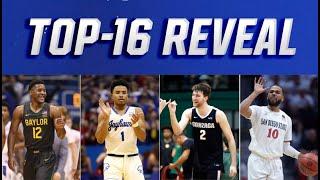 The top 16 NCAA tournament seeds RIGHT NOW