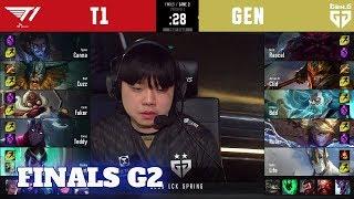 T1 vs GEN - Game 2 | Grand Finals Playoffs S10 LCK Spring 2020 | T1 vs Gen.G G2