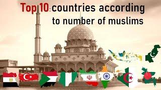 top 10 : countries according to number of muslims