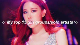 My top 10 girl groups/solo artists