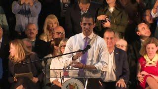 Hundreds of supporters gather in Miami to hear Venezuela’s Juan Guaido speak