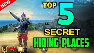 TOP 5 SECRET HIDING PLACE IN GARENA FREE FIRE || FREE FIRE TOP 5 SECRET LOCATIONS 2020