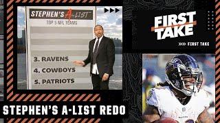 Stephen A. re-ranks his Top 5 NFL teams list after Week 11 | First Take