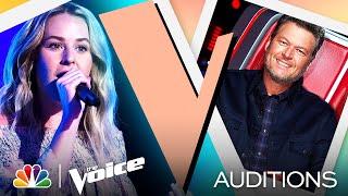 Country Singer Emma Caroline Performs Kacey Musgraves' "Slow Burn" - The Voice Blind Auditions 2021