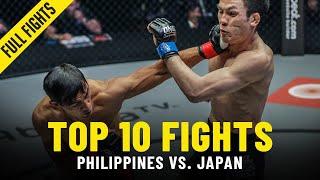 Top 10 Philippines vs. Japan Fights In ONE Championship