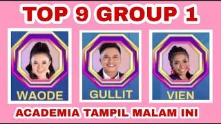 TOP 9 GROUP 1 POP ACADEMY INDOSIAR || peserta tampil malam ini top 9 group 1