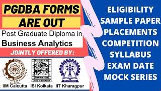 PGDBA forms are out: Joint course by IIM C, IIT K & ISI | Important dates, Eligibility, sample paper