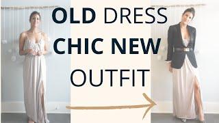 How to (re)Style OLD Party Clothes to Make Chic NEW Outfits | Shop Your Closet