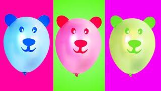 TOP 10 COMPILATION balloons show popping. Finger family song for kids collection