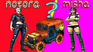 FREEFIRE::ability test of NOTORA AND MISHA!!