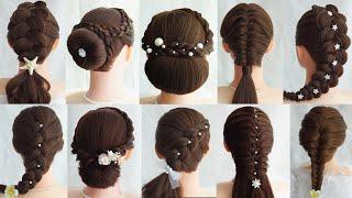 TOP 10 Easy And Beautiful Hairstyles For Girls | Hair Style Girl Easy For School | Cute Hairstyles