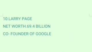 World's Top 10 Richest People in the world
