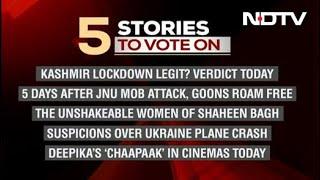 Five Top Stories Of January 10, Pick The Story You Want To Follow On NDTV 24X7