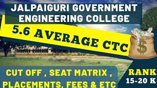 Jalpaiguri Government Engineering College|wbjee|Placements,Cut offs ,fees |College Review