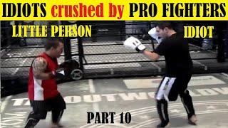 Top 10 Regular Guys Getting Destroyed by Pro Fighters After Challenging Them