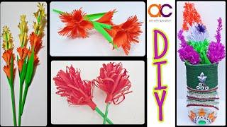 top 5 crepe paper flower making at home | crepe paper art | home decoration idea | Art With Creation