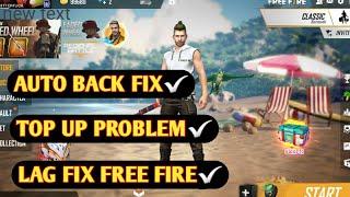 FREE FIRE AUTO BACK PROBLEM FIX || FREE FIRE TOP UP PROBLEM IN BAN DEVICE
