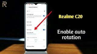 auto rotation not working in realme C20 problem fixed in android mobile kam nhi kr rha hai