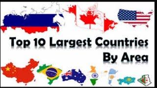 Top 10 largest countries in the world by area