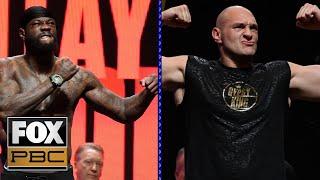 Deontay Wilder, Tyson Fury make weight, begin prep for massive title fight | WEIGH-INS | PBC ON FOX