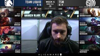 TL vs TSM - 2020 LCS Spring Week 6 Day 1 - Team Liquid vs Team SoloMid