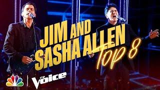 Jim and Sasha Allen Perform Simon & Garfunkel's "Mrs. Robinson" | NBC's The Voice Top 8 2021
