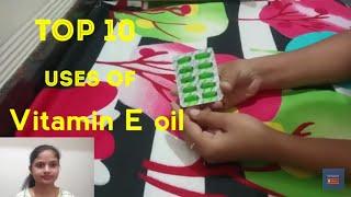 Top 10 Uses Of VITAMIN E oil for Face & Skin | Benefits of Vitamin E in Telugu