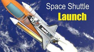 How did the Space Shuttle launch work?