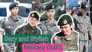 Korean Hearthrob Man In Their Military Service Outfit