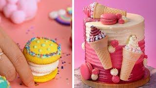 Quick and Easy Cake Decorating Tutorials At Home | Making Easy Macaron Recipes | So Yummy Cake