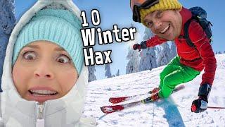 Top 10 Winter Hacks! SNOW TRIP Ideas for Your Skiing Vacation. By HobbyHax