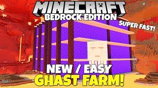 Minecraft Bedrock: Improved GHAST FARM! 2,800 Gun Powder/Hour! Easy Tutorial MCPE Xbox PC Switch