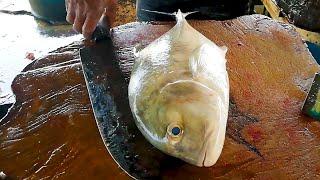 Trevally Fish Cutting | Fish Cutting Skills Sri lanka