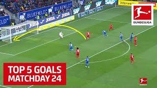 Top 5 Goals on Matchday 24 - Coutinho, Stindl, Quaison & More