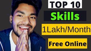 Top 10 Free Skills of 2022 Learn Online | Earn 1lakh/month