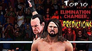 WWE 2K20 Elimination Chamber 2020 Predictions! Top 10