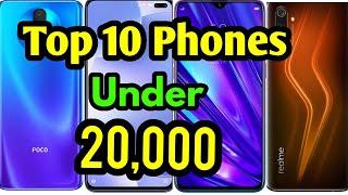 Top 10 phones under 20,000..Price,Camera,Ram etc..