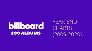 Top 5 albums of each year (2009-2020) - BILLBOARD 200 YEAR-END CHARTS