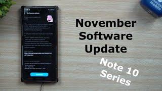 New Samsung Software Update - November 2020 | Galaxy Note 10 Series