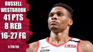 Russell Westbrook rocks baby, drops 41 in Rockets vs. Celtics OT thriller | 2019-20 NBA Highlights