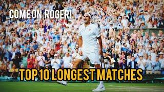 Top 10 Longest Matches Roger Federer