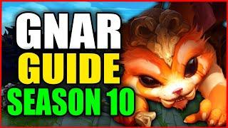 How to Play GNAR for BEGINNERS (Best Build, Runes, Season 10) S10 Gnar Gameplay Guide