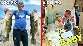 WIFE GOES INTO LABOR after Catching Giant Fish!!! (OUR NEW BABY!)