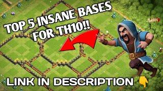 Top 5 layouts of th10 for cwl/war || Link in description 2020