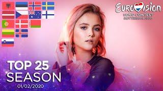 Eurovision Season 2020 | MY TOP 25 (so far) | 01/02/2020 [NEW