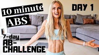 10 MINUTE AB WORKOUT - Day 1 of my 7-day Ab-Challenge