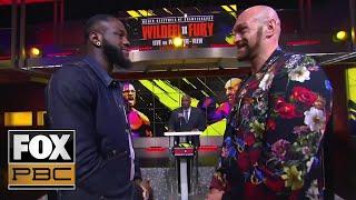 Wilder vs. Fury II: Two heavyweights talk trash, go face to face | PRESS CONFERENCE | PBC ON FOX