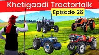 Khetigaadi Tractortalk Episode 26 - RPM Drop Problem, Sugarcane Haulage, Rotavator, Power Steering