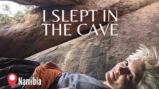 I Camped at the Cave in Spitzkoppe. Motorcycle Adventure in Namibia - EP. 132