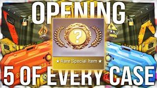 OPENING 5 OF EVERY CS:GO CASE EVER (‭165‬ CASE UNBOX)